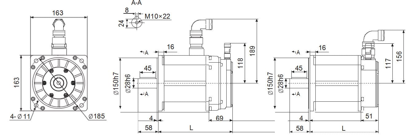 S18 Permanent magnet synchronous servo motor 