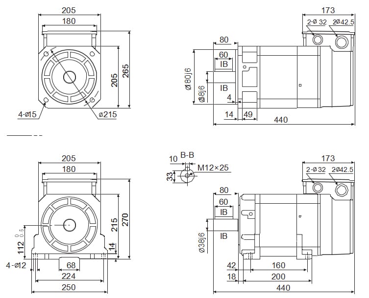 Permanent magnet synchronous servo motor