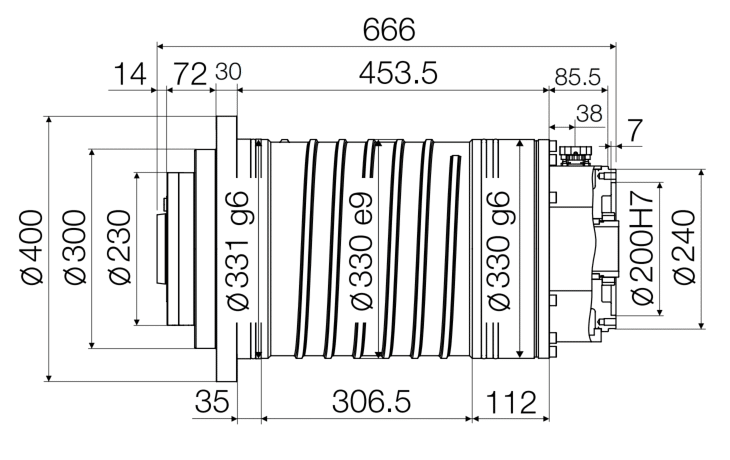 CNC Lathe Motorized spindle