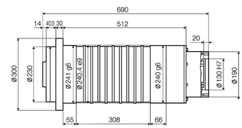 CNC Lathe Motorized spindle 