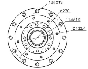 CNC Lathe Motorized spindle 