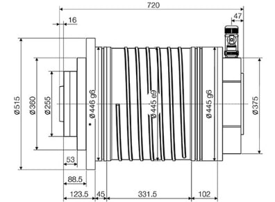 CNC lathe Motorized spindle