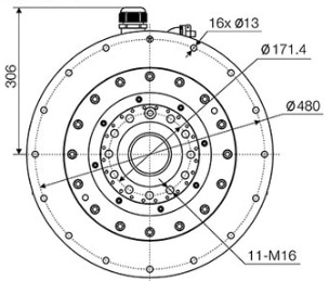 CNC lathe Motorized spindle