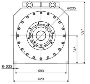 CNC lathe Motorized spindle