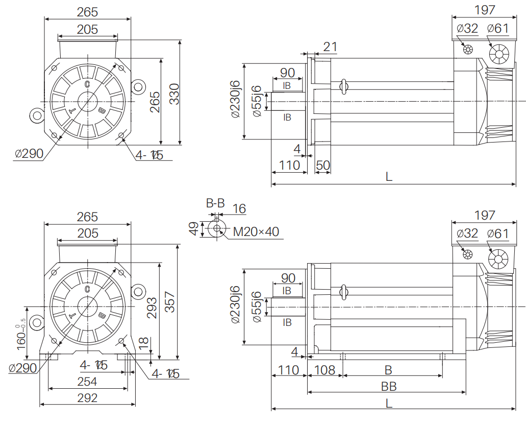 S18 Permanent magnet synchronous servo motor